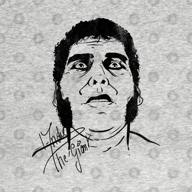 Vintage Andre The Giant Signature by portraiteam